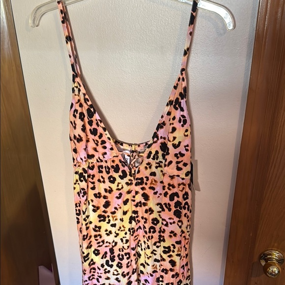 Bar III Pink and Black Swim Coverup - Picture 3 of 7